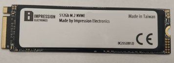 SSD 512Gb M.2 NVME PCIe 4.0 Impression BS512G2267xM2 (де x може бути H &ndash; Hynix, I &ndash; Intel, M &ndash; Micron, S &ndash; Samsung, T - Toshiba в залежності від виробника чипів)